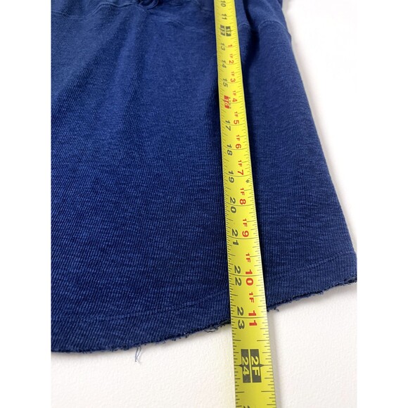 Free People ‘Emmy Lou’ Blue Ribbed Lace Up Tank Top Large - Picture 14 of 14